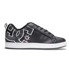 Trampki Damskie DC Court Graffik Czarne Camo | 39876CBOG