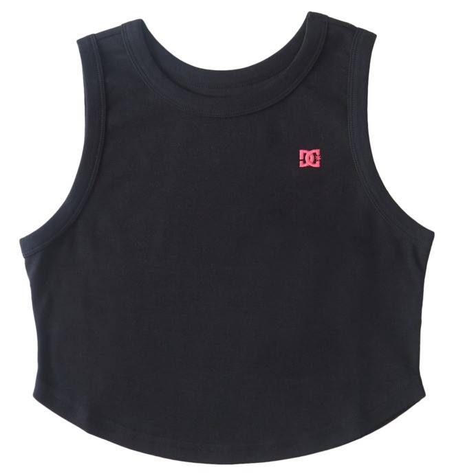 Koszulki Damskie DC Crop Tank Top Czarne | 36814ZSXT