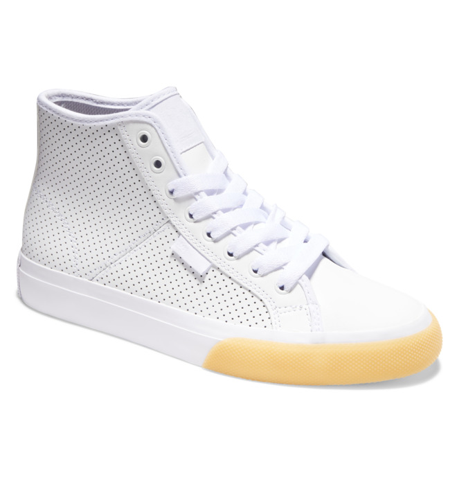 Trampki Damskie DC Manual Hi High Tops Białe | 96207NBUA