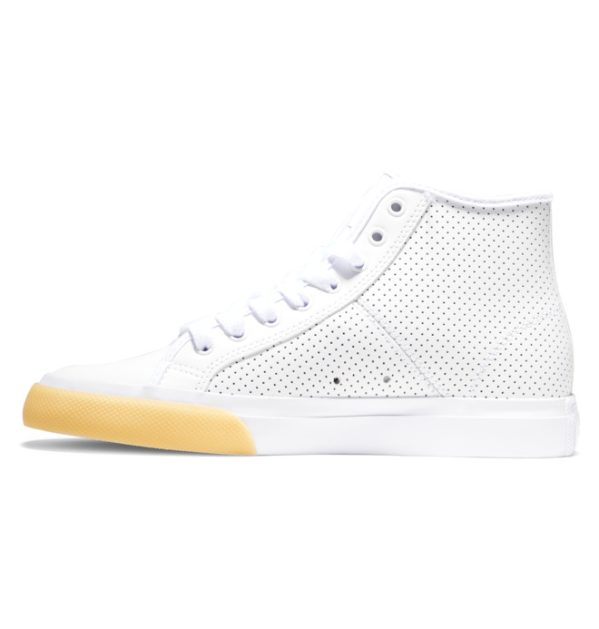 Trampki Damskie DC Manual Hi High Tops Białe | 96207NBUA