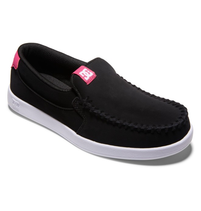 Trampki Damskie DC Villain Slip On Czarne Różowe | 37259DLSE