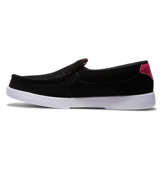 Trampki Damskie DC Villain Slip On Czarne Różowe | 37259DLSE