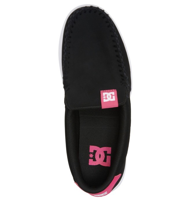 Trampki Damskie DC Villain Slip On Czarne Różowe | 37259DLSE