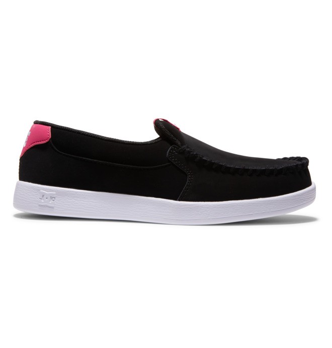 Trampki Damskie DC Villain Slip On Czarne Różowe | 37259DLSE