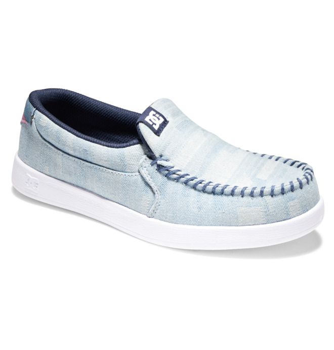 Trampki Damskie DC Villain Slip On Niebieskie | 38524CDQN