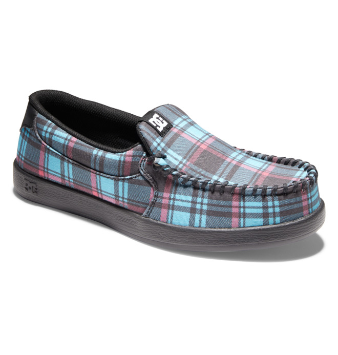 Trampki Damskie DC Villain Slip On Niebieskie | 98407RFXU